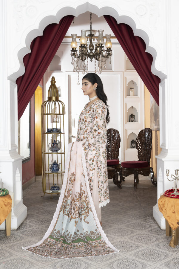 light peach suit (unstitched) - Image 3