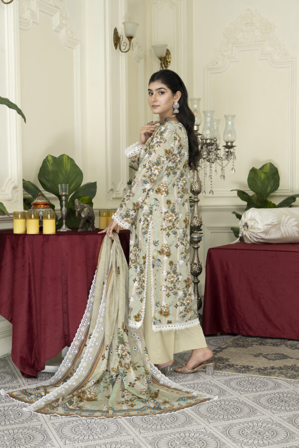 light khaki suit (unstitched) - Image 3