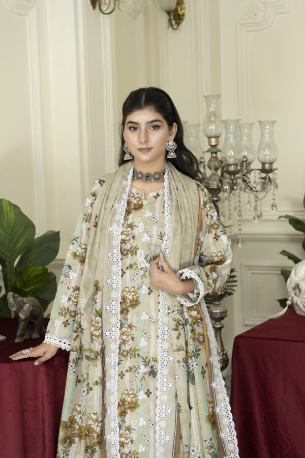 light khaki suit (unstitched) - Image 4