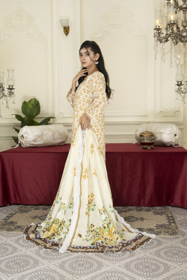 butter yellow suit (unstitched) - Image 4