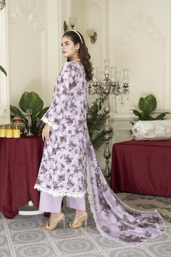 lavender suit (unstitched) - Image 3