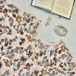 light peach suit (unstitched)