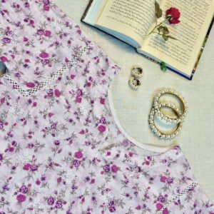 lilac floral suit (unstitcted)