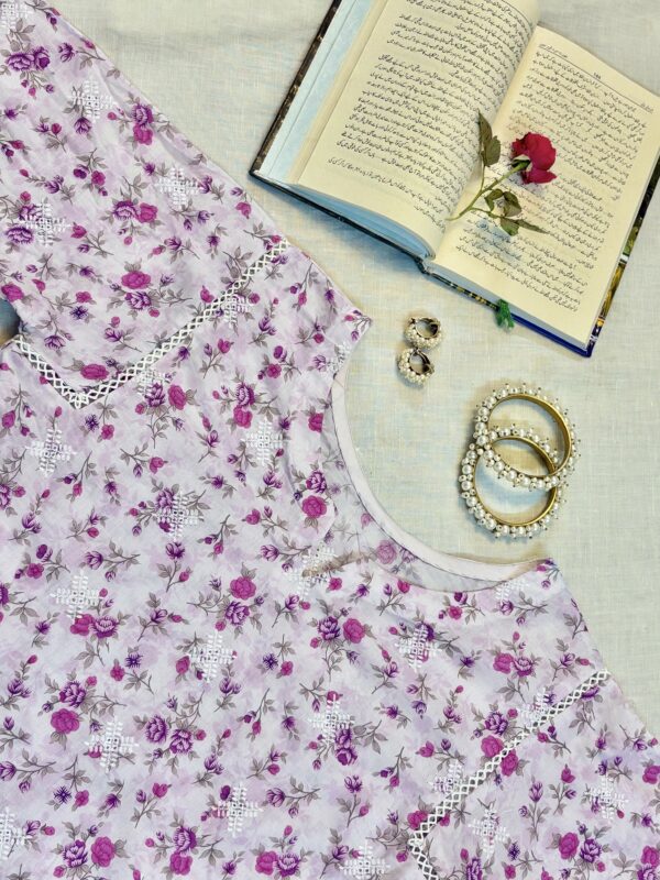 lilac floral suit (unstitcted)